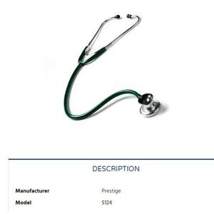 PRESTIGE MEDICAL SpragueLite Stethoscope - Hunter green- Model 124